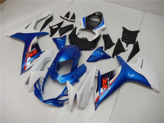 Azul Blanco Moto Plástica Suzuki GSXR 600 / 750 K11 2011-2021 Azul Blanco Moto Plástica Suzuki GSXR 600 / 750 K11 2011-2021