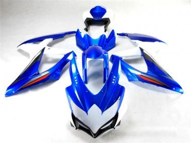 Azul Blanco Moto Plástico Suzuki GSXR 600 / 750 K8 2008-2010