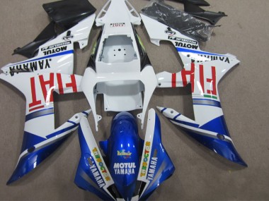 Azul Blanco Motul Fiat Kit Carenado ABS Completo Yamaha R1 2002-2003