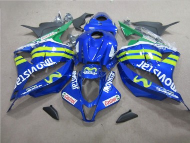 Azul Blanco Movistar Carenado Moto Honda CBR 600 RR 2009-2012