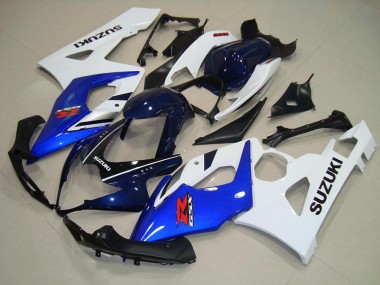 Azul Blanco Negro Carenado Moto Suzuki GSXR 1000 K5 2005-2006