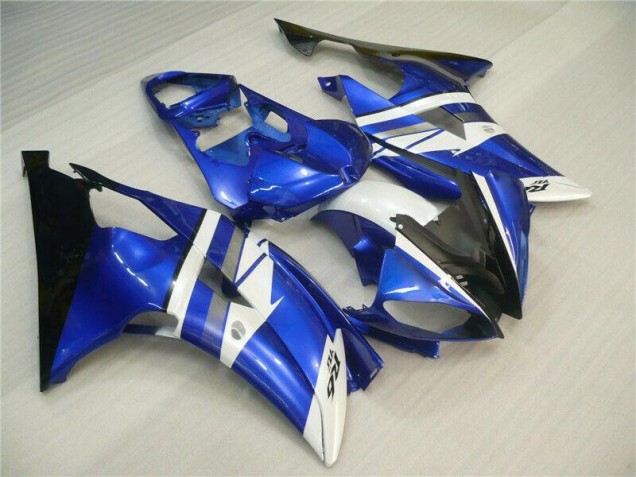Azul Blanco Negro Carenados Moto Yamaha R6 2008-2016 Azul Blanco Negro Carenados Moto Yamaha R6 2008-2016