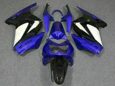 Azul Blanco Negro Ninja ABS Moto Plástico Kawasaki EX250 2008-2012