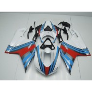Azul Blanco Rojo Carenado Moto Ducati 848 1098 1198 2007-2014