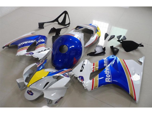 Azul Blanco Rothmans Carenado Moto Honda VFR 800 2002-2013 Azul Blanco Rothmans Carenado Moto Honda VFR 800 2002-2013