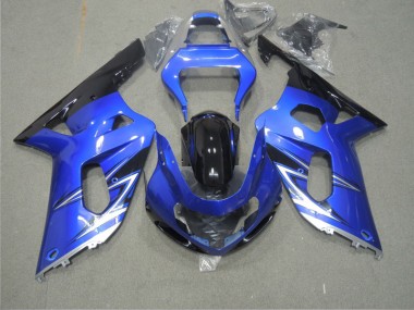 Azul Carenado Moto Suzuki GSXR 600 K1 K2 K3 2001-2003