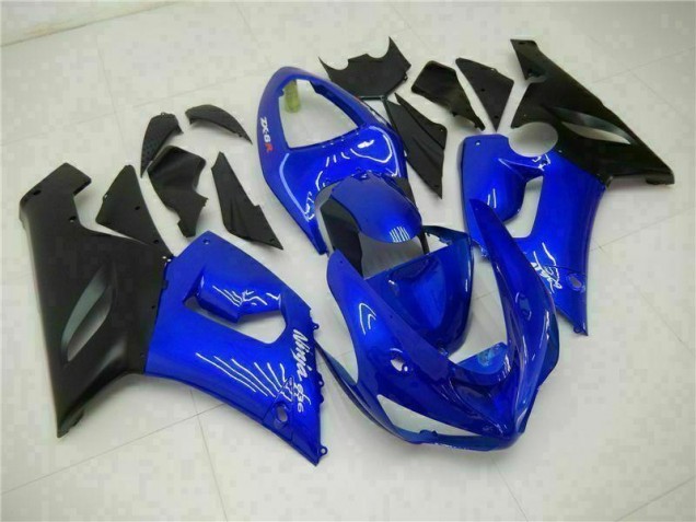 Azul Carrocería Motocicletas Kawasaki ZX6R 2005-2006 Azul Carrocería Motocicletas Kawasaki ZX6R 2005-2006