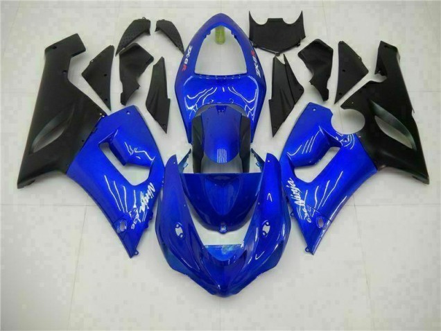 Azul Carrocería Motocicletas Kawasaki ZX6R 2005-2006 Azul Carrocería Motocicletas Kawasaki ZX6R 2005-2006