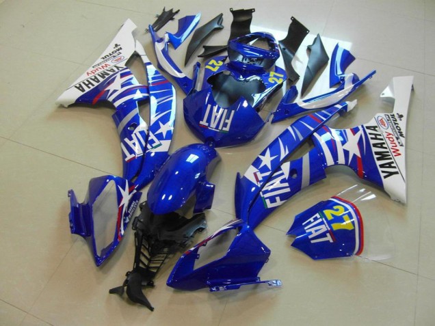 Azul Estrella Fiat Carenado Moto Yamaha R6 2008-2016 Azul Estrella Fiat Carenado Moto Yamaha R6 2008-2016