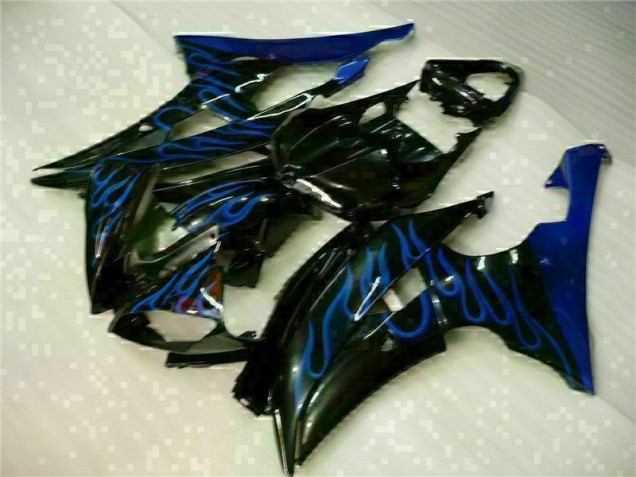 Azul Llama Negro Carenado Moto Yamaha R6 2008-2016 Azul Llama Negro Carenado Moto Yamaha R6 2008-2016