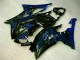 Azul Llama Negro Carenado Moto Yamaha R6 2008-2016 Azul Llama Negro Carenado Moto Yamaha R6 2008-2016