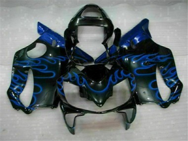 Azul Llamas Carenado Moto Honda CBR 600 F4i 2001-2003