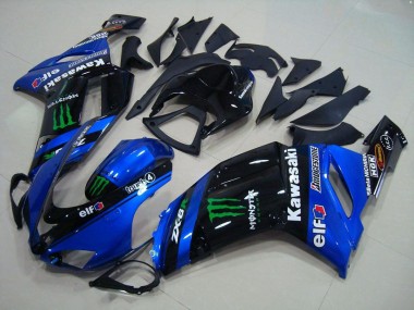 Azul Monster Carenado Moto Kawasaki ZX6R 2007-2008