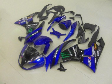 Azul Monster Carenado Moto Kawasaki ZX6R 2009-2012