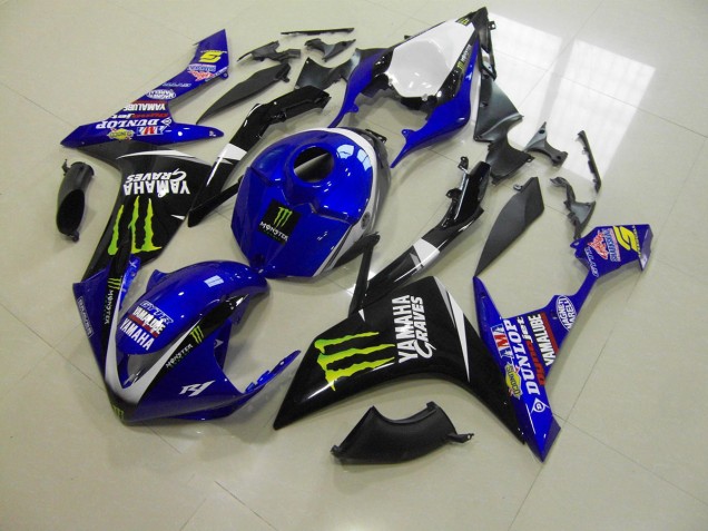 Azul Monster Carenado Moto Yamaha R1 2007-2008 Azul Monster Carenado Moto Yamaha R1 2007-2008