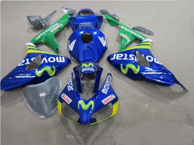 Azul Movistar Castrol Carenado Moto Honda CBR 1000 RR 2006-2007
