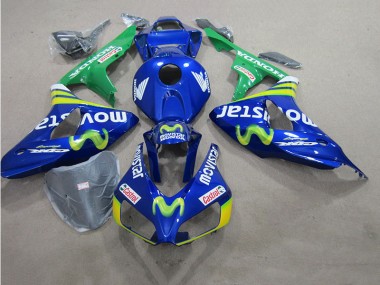 Azul Movistar Castrol Carenado Moto Suzuki GSXR 600 K6 2006-2007