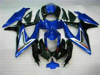 Azul Negro ABS Kits Carenado Moto Suzuki GSXR 600 / 750 K8 2008-2010