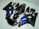 Azul Negro ABS Moto Plástica Yamaha R6 1998-2002 Azul Negro ABS Moto Plástica Yamaha R6 1998-2002