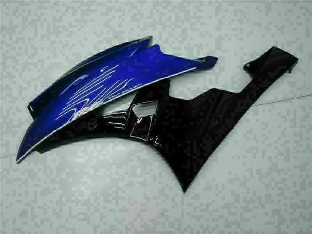 Azul Negro ABS Moto Plástica Yamaha R6 2006-2007 Azul Negro ABS Moto Plástica Yamaha R6 2006-2007