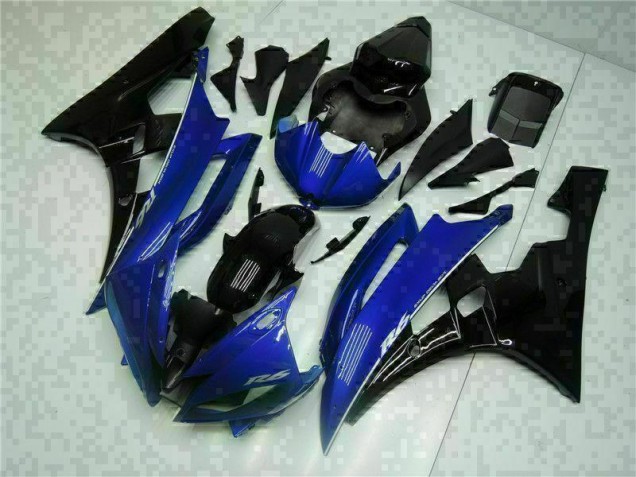 Azul Negro ABS Moto Plástica Yamaha R6 2006-2007 Azul Negro ABS Moto Plástica Yamaha R6 2006-2007
