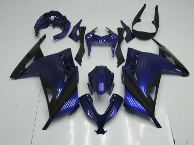 Azul Negro Carenado Moto Kawasaki ZX 300R 2013-2016