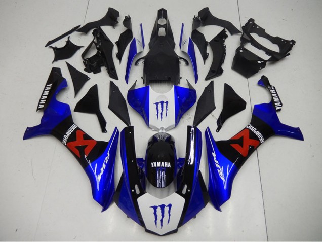 Azul Negro Carenado Moto & Plástico Yamaha R1 2015-2019 Azul Negro Carenado Moto & Plástico Yamaha R1 2015-2019