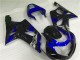 Azul Negro Carenado Moto Suzuki GSXR 1000 K1 2000-2002 Azul Negro Carenado Moto Suzuki GSXR 1000 K1 2000-2002