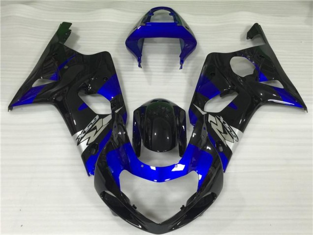 Azul Negro Carenado Moto Suzuki GSXR 1000 K1 2000-2002 Azul Negro Carenado Moto Suzuki GSXR 1000 K1 2000-2002