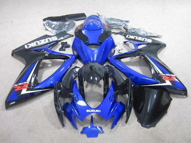 Azul Negro Carenado Moto Suzuki GSXR 750 K6 2006-2007