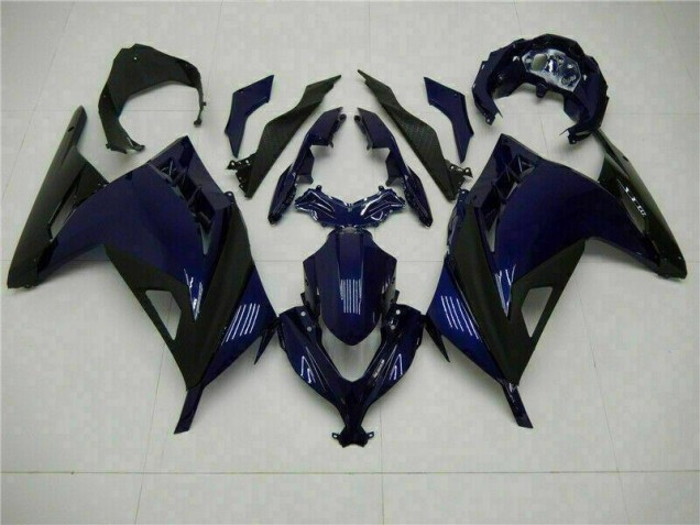 Azul Negro Carenado & Plástico Moto Kawasaki EX300 2013-2016 Azul Negro Carenado & Plástico Moto Kawasaki EX300 2013-2016