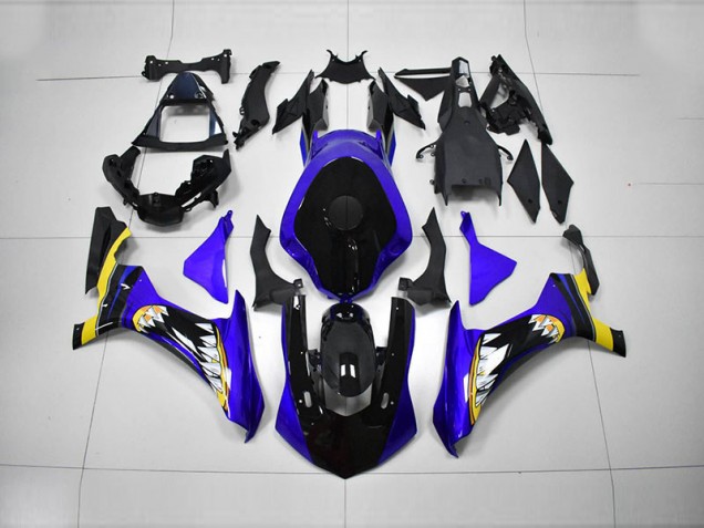 Azul Negro Inyección Kits Carenado Moto Yamaha R1 2015-2019 Azul Negro Inyección Kits Carenado Moto Yamaha R1 2015-2019