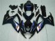 Azul Negro Kit Carenado ABS Completo Suzuki GSXR 600 / 750 K6 2006-2007 Azul Negro Kit Carenado ABS Completo Suzuki GSXR 600 / 750 K6 2006-2007