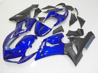 Azul Negro Kit Carenado Moto Kawasaki ZX6R 2005-2006