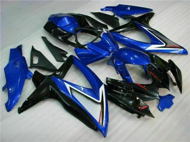 Azul Negro Kit Carenado Moto Suzuki GSXR 600 / 750 K8 2008-2010 Azul Negro Kit Carenado Moto Suzuki GSXR 600 / 750 K8 2008-2010