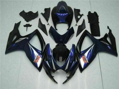 Azul Negro Kits ABS Carenado Motocicleta Suzuki GSXR 600 / 750 K6 2006-2007