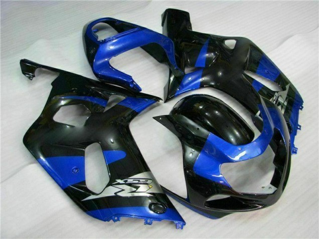 Azul Negro Kits Completo Carenado Moto ABS Suzuki GSXR 600 / 750 K1 K2 K3 2001-2003 Azul Negro Kits Completo Carenado Moto ABS Suzuki GSXR 600 / 750 K1 K2 K3 2001-2003