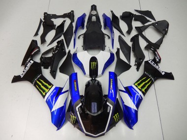 Azul Negro Monster Carenado Moto Yamaha R1 2015-2019