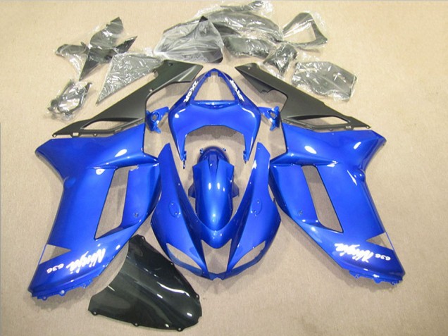 Azul Ninja 636 Carenado Moto Kawasaki ZX6R 2007-2008 Azul Ninja 636 Carenado Moto Kawasaki ZX6R 2007-2008