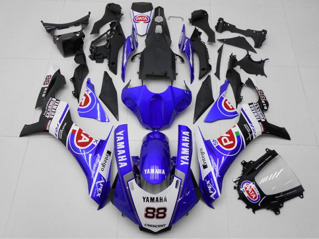 Azul PATA 88 Carenado Moto Yamaha R1 2015-2019 Azul PATA 88 Carenado Moto Yamaha R1 2015-2019