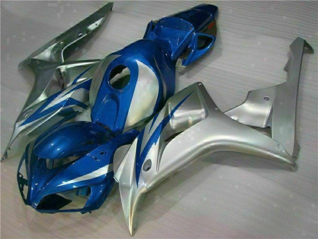 Azul Plata Carenado Moto Honda CBR 1000 RR 2006-2007 Azul Plata Carenado Moto Honda CBR 1000 RR 2006-2007
