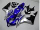 Azul Plata Negro Carenado Moto Honda CBR 600 RR 2007-2008 Azul Plata Negro Carenado Moto Honda CBR 600 RR 2007-2008