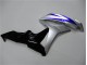 Azul Plata Negro Carenado Moto Honda CBR 600 RR 2007-2008 Azul Plata Negro Carenado Moto Honda CBR 600 RR 2007-2008