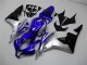 Azul Plata Negro Carenado Moto Honda CBR 600 RR 2007-2008 Azul Plata Negro Carenado Moto Honda CBR 600 RR 2007-2008