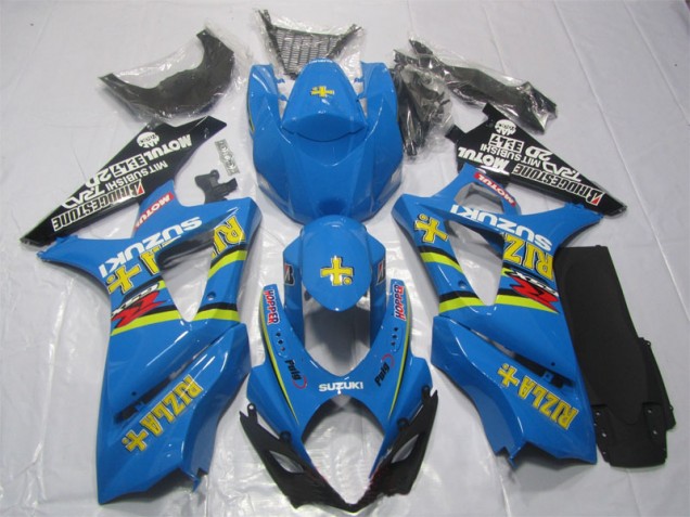 Azul Rizla Carenado Moto Suzuki GSXR 1000 K7 2007-2008 Azul Rizla Carenado Moto Suzuki GSXR 1000 K7 2007-2008