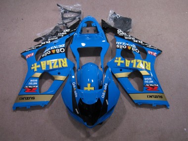 Azul Rizla Q8 Oils Carenado Moto Suzuki GSXR 1000 K3 2003-2004