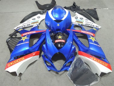 Azul Rockstar Carenado Moto Suzuki GSXR 1000 K7 2007-2008