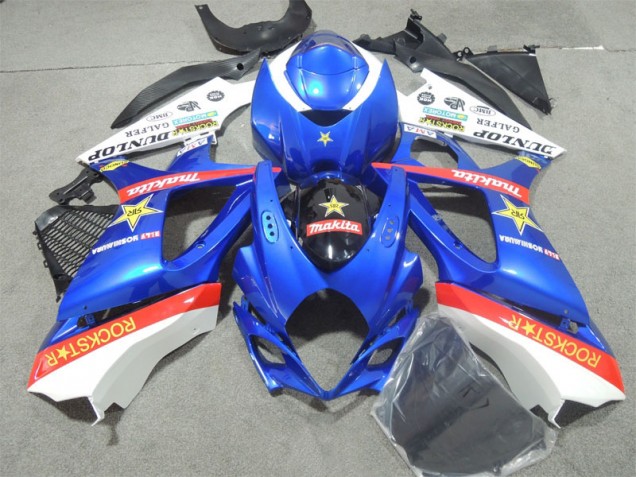 Azul Rockstar Carenado Moto Suzuki GSXR 1000 K7 2007-2008 Azul Rockstar Carenado Moto Suzuki GSXR 1000 K7 2007-2008