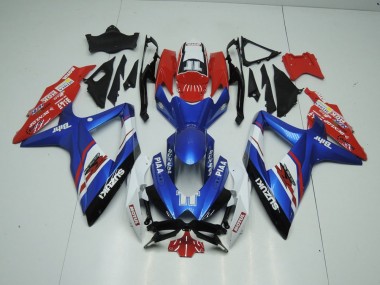 Azul & Rojo Carenado Moto Suzuki GSXR 1000 K9 2009-2016