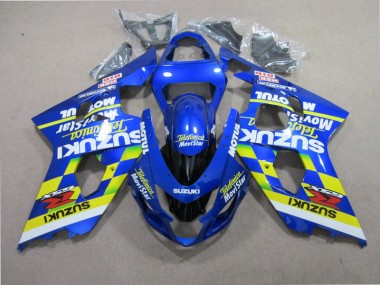 Azul Telefumia Movistar Carenado Moto Suzuki GSXR 600 K4 2004-2005